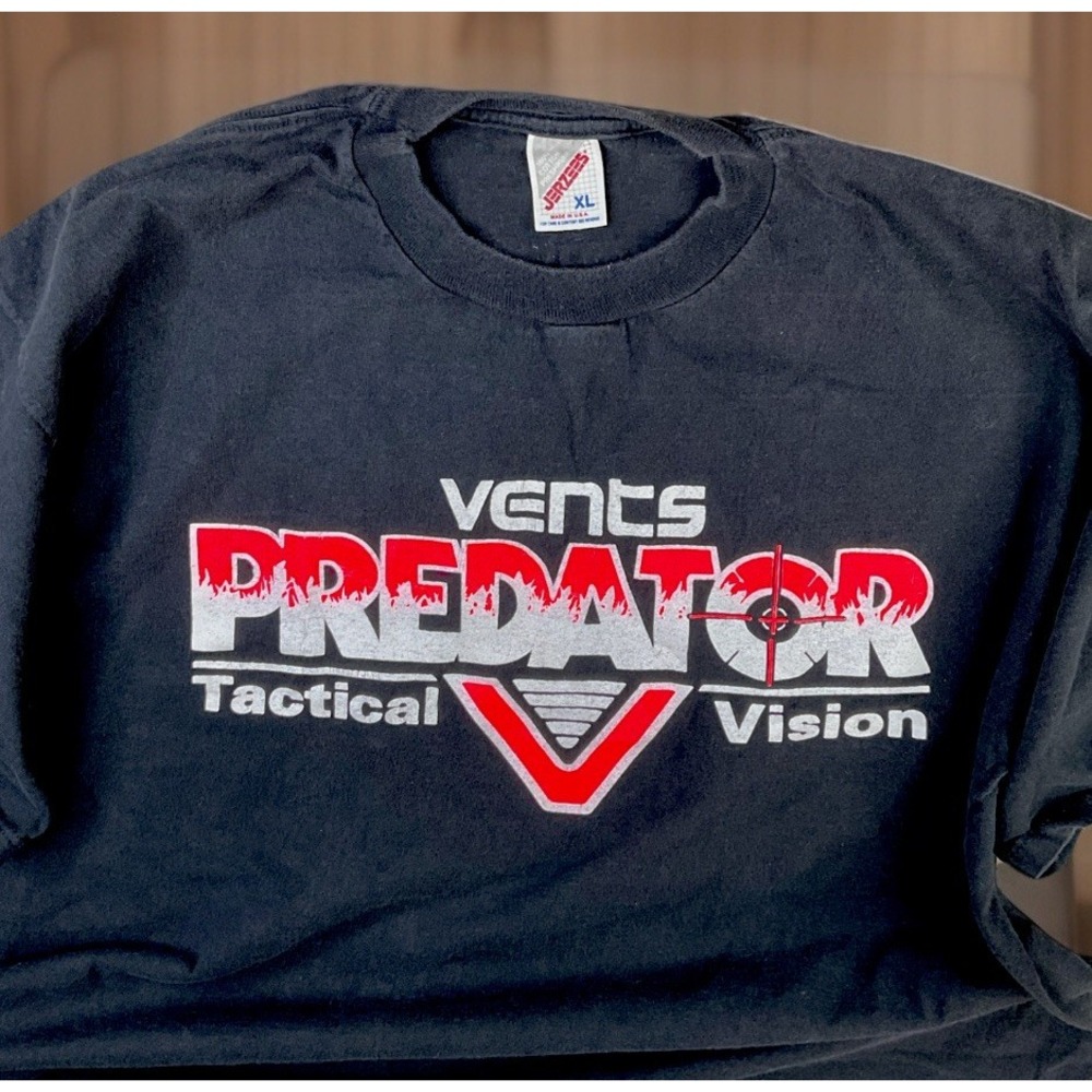 Vents‎ Predator T-Shirt Mens XL Jerzees Tactical Paintball Tee 90s Vintage